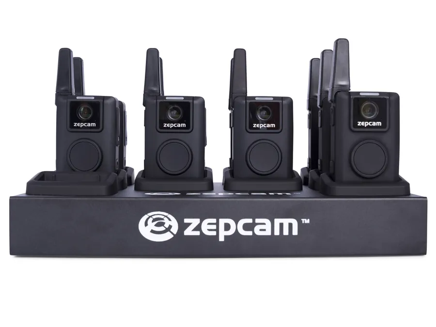 ZEPCAM T3 Live bodycams in een dockingstation